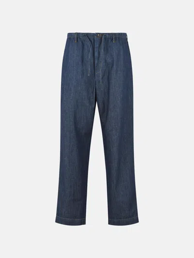 Dries Van Noten 'penny' Blue Cotton Pants