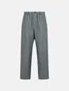 Dries Van Noten 'penny' Grey Linen Blend Trousers