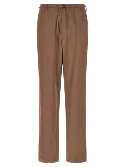 Dries Van Noten 'penny Long' Pants In Brown