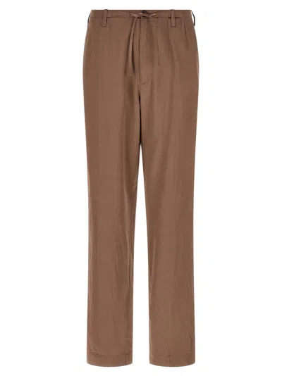 Dries Van Noten Penny Long Pants In Brown