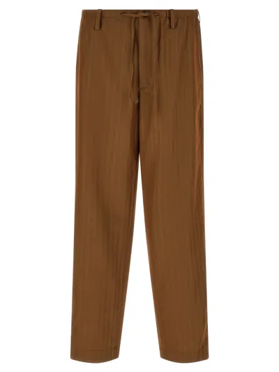 Dries Van Noten 'penny Long' Pants In Brown