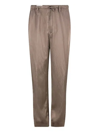 Dries Van Noten Penny Viscose Pants In Brown