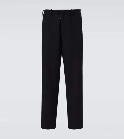 Dries Van Noten Penny Wool Straight Pants In Black
