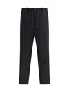 Dries Van Noten Drawstring Waist Straight Leg Trousers In Blue