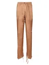 Dries Van Noten Straight Leg Trousers Elastic Waistband