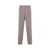 Dries Van Noten Straight-leg Trousers With Clean Front Pleat In Pink