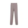Dries Van Noten Straight-leg Trousers With Clean Front Pleat In Pink