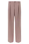 Dries Van Noten Straight-leg Trousers With Clean Front Pleat In Pink