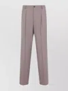 Dries Van Noten Straight-leg Trousers With Clean Front Pleat In Pink
