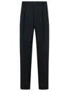 Dries Van Noten Pleated Trousers With Belt Loops And Back Pocket In Black