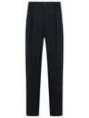 Dries Van Noten Pleated Trousers With Belt Loops And Back Pocket In Black