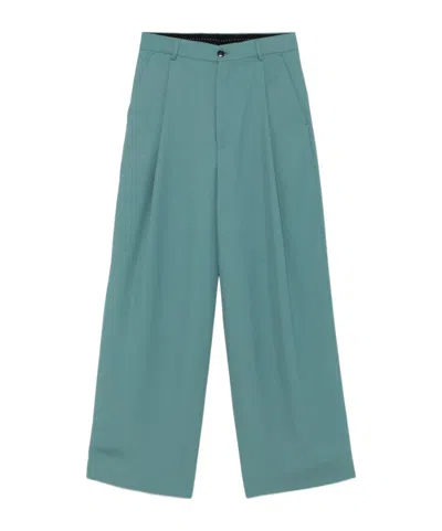Dries Van Noten Pepper Straight Leg Pants In Blue