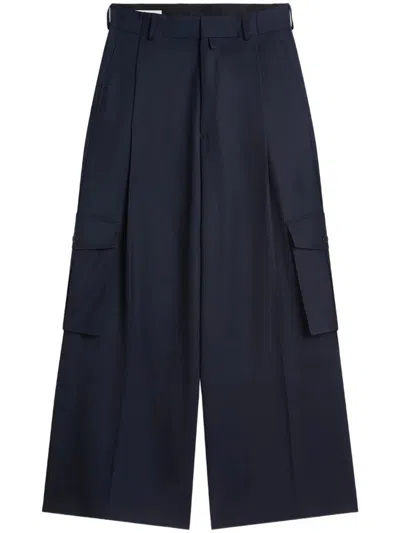 Dries Van Noten Piers Tris 1176 M.w.pants Nav In Blue