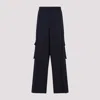 Dries Van Noten Navy-blue Wool Tris Pants In Navy