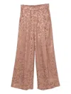 Dries Van Noten Women Pila Cotton Trousers In Pink