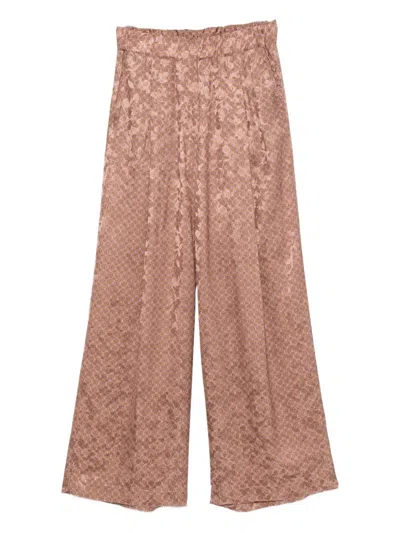 Dries Van Noten Pila Cotton Trousers In Pink