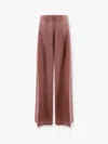 Dries Van Noten Pila Cupro And Cotton Trousers