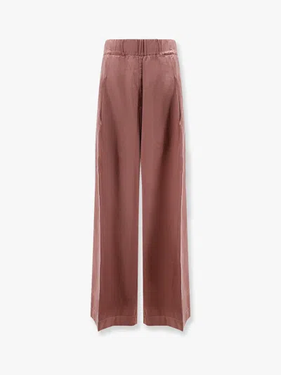 DRIES VAN NOTEN PILA CUPRO AND COTTON TROUSERS