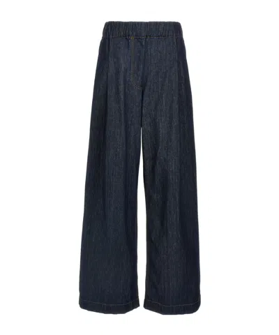 DRIES VAN NOTEN DRIES VAN NOTEN PLEAT-DETAILED WIDE LEG JEANS