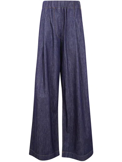 Dries Van Noten Pila Denim Pants In Blue