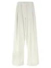 Dries Van Noten Trousers Featuring Elastic Waistband And Wide Leg In White