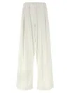 Dries Van Noten Trousers Featuring Elastic Waistband And Wide Leg In White