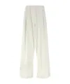 Dries Van Noten Trousers Featuring Elastic Waistband And Wide Leg In White