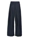 Dries Van Noten "pila" Wide Leg Trousers In Blue