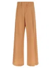 Dries Van Noten Elastic Waist Casual Pants In Brown