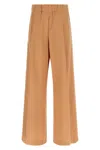 Dries Van Noten Elastic Waist Casual Pants In Brown