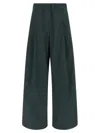 Dries Van Noten Comfortable Trousers With Elastic Waistband And Back Pocket In Green