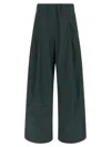 Dries Van Noten Comfortable Trousers With Elastic Waistband And Back Pocket In Gray