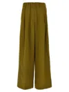 Dries Van Noten Trousers Wide Leg Elastic Waistband In Orange
