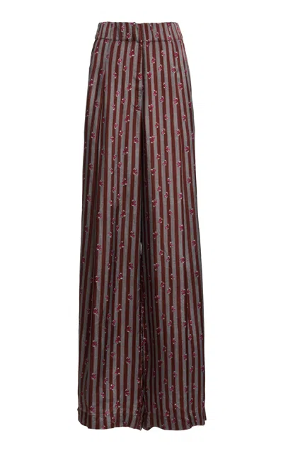 Dries Van Noten Pila Pleated Pants In Brown