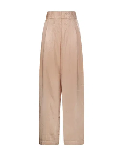 Dries Van Noten Pleated Wide-leg Track Pants In Pink