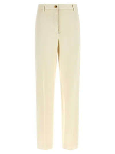 Dries Van Noten Pilar Trousers Tailored Cut Belt Loops In Neutral
