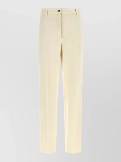 Dries Van Noten Pilar Trousers Tailored Cut Belt Loops In Neutral