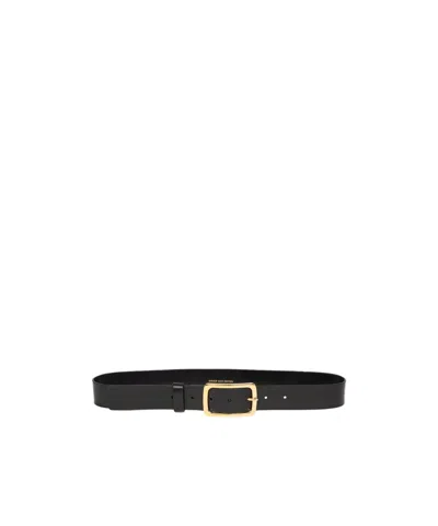 Dries Van Noten Pin Buckle Belt In Black
