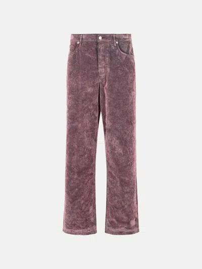 Dries Van Noten Pin' Mallow Cotton Pants In Purple
