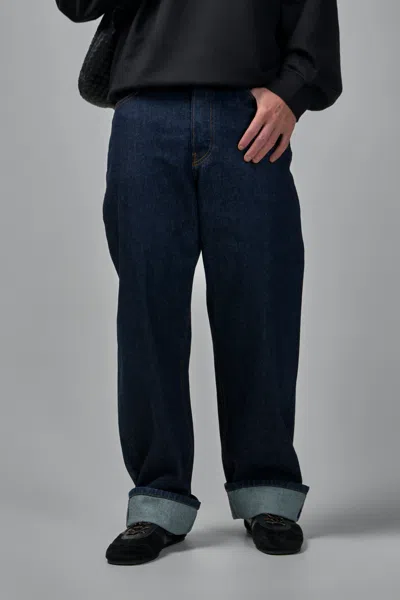 Dries Van Noten Pine Denim Pants In Blue