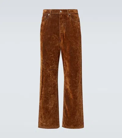Dries Van Noten Pine Wide-leg Jeans In Brown