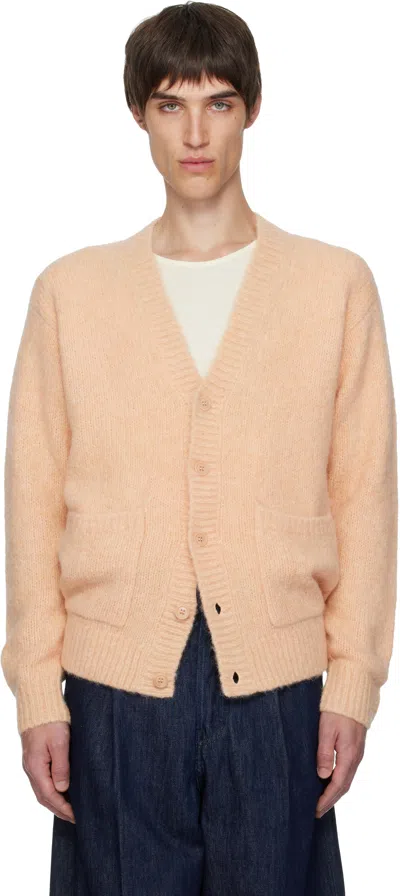 Dries Van Noten Pink Alpaca Cardigan