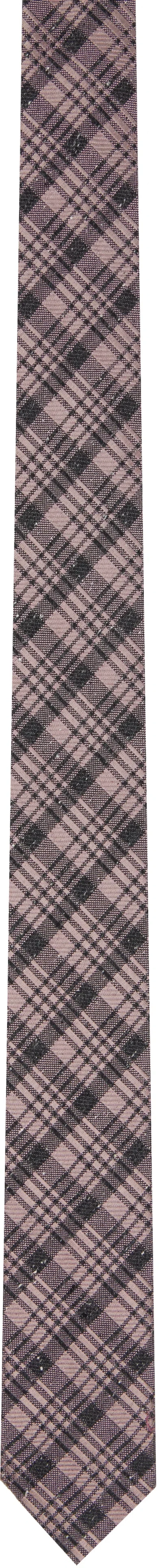 Dries Van Noten Pink Check Tie