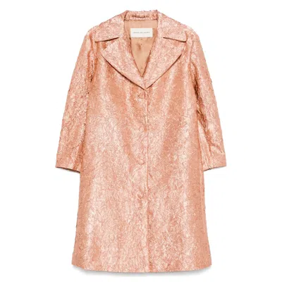 Dries Van Noten Pink Coats - Single Breasted Coats Women