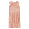 Dries Van Noten Crinkled Midi Dress In Pink