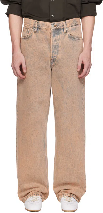 Dries Van Noten Pink Dyed Jeans In 305 Pink
