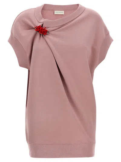 DRIES VAN NOTEN PINK HATTIES BIS SWEATSHIRT