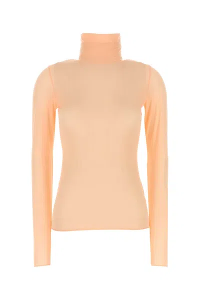 DRIES VAN NOTEN PINK HIGH-NECK T-SHIRT