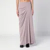 Dries Van Noten Pink Long Draped Skirt