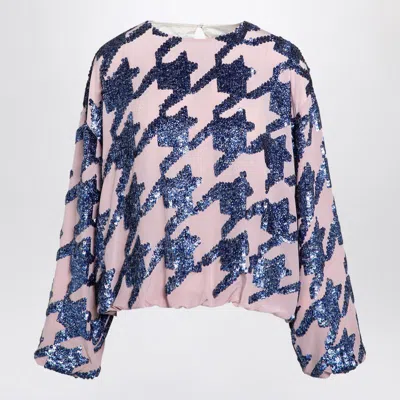 Dries Van Noten Pink Sequined Blouse